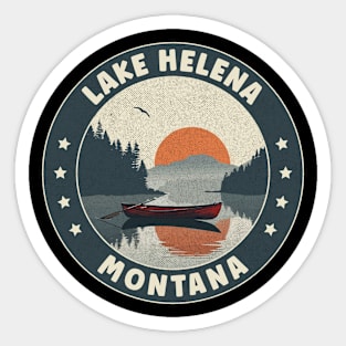 Lake Helena Montana Sunset Sticker